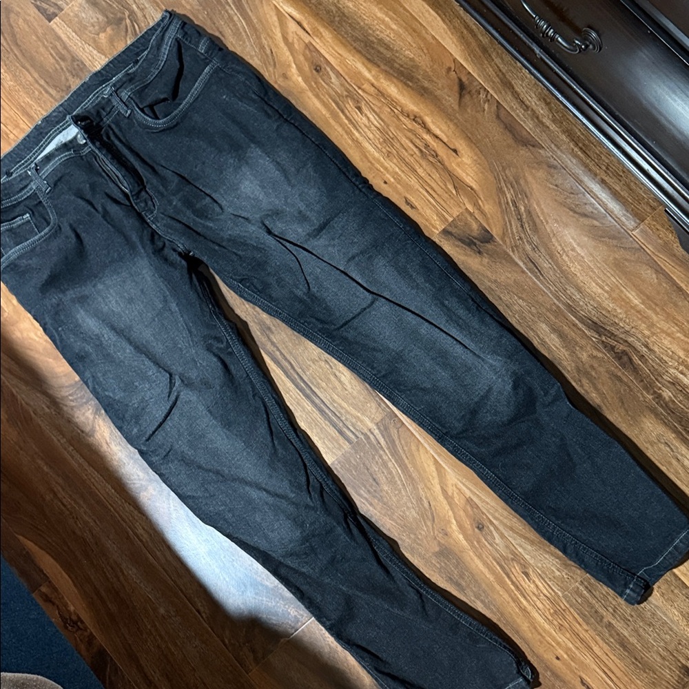 Men's Black motorcycle jeans